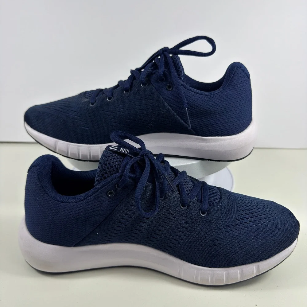 Under Armour Running‎ Shoes Men 7.5 Navy Blue Mesh Lightweight Comfort